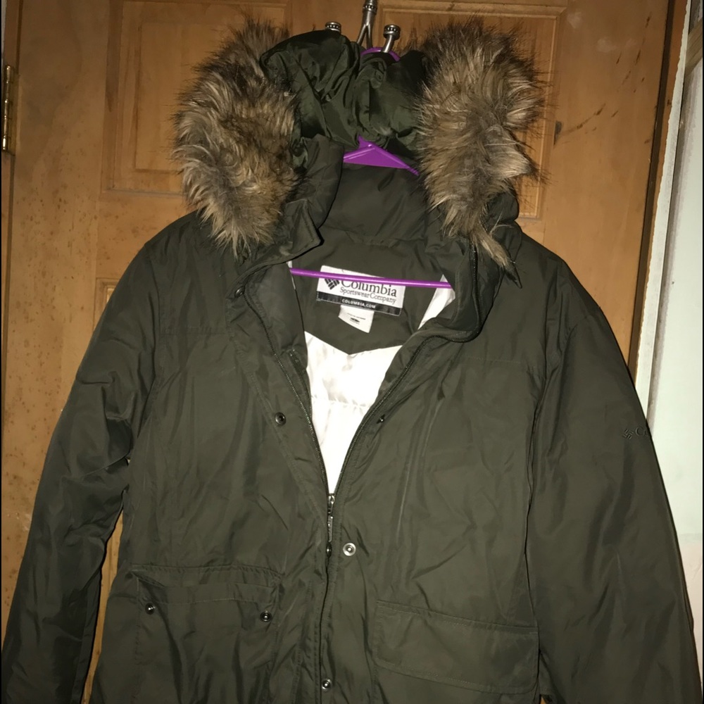 Puffer fur hood